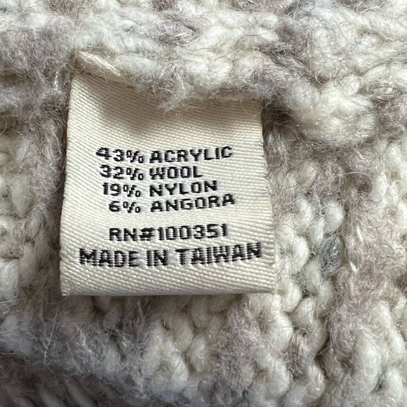 Spin-dl. Design Network Open Shawl Collar Knit Wool Angora Blend Cardigan XS - Picture 11 of 11